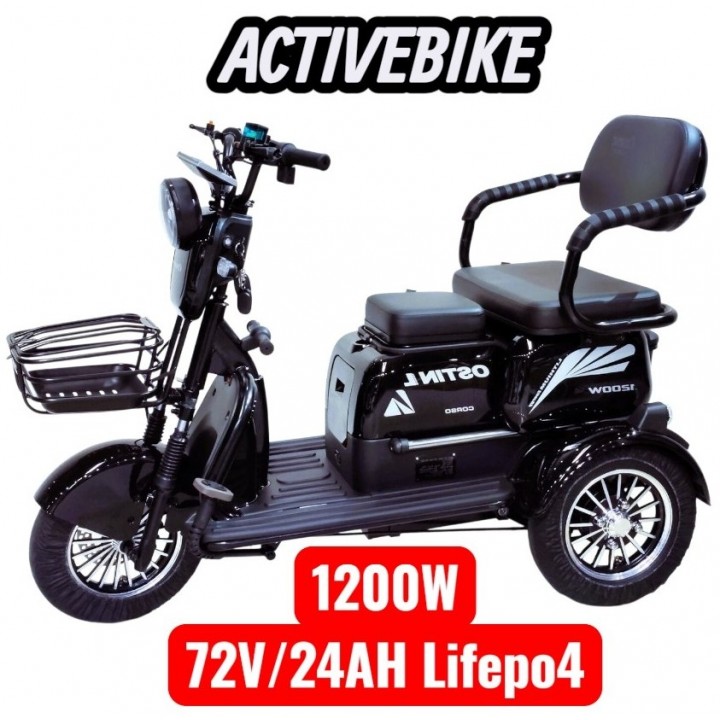 Електричний трицикл Corso OSTIN L NL-815063 (1200W, 72V/24Ah Lifepo4)